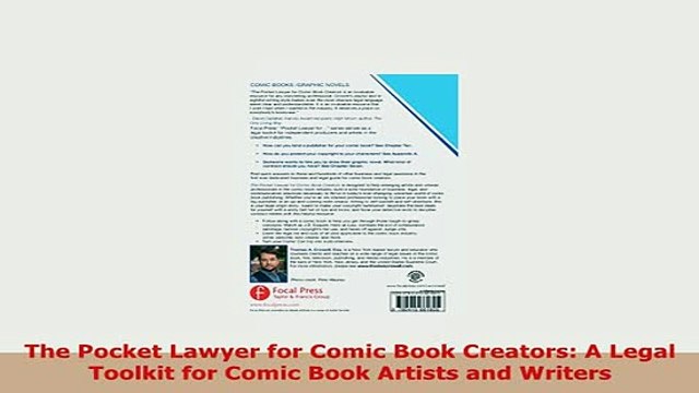 PDF The Pocket Lawyer for Comic Book Creators A Legal Toolkit for Comic Book Artists and Download Full Ebook