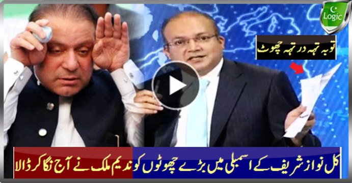 Nadeem Malik Uncovering Nawaz Sharif's Big Lies In Assembly - God Layers Of Lies