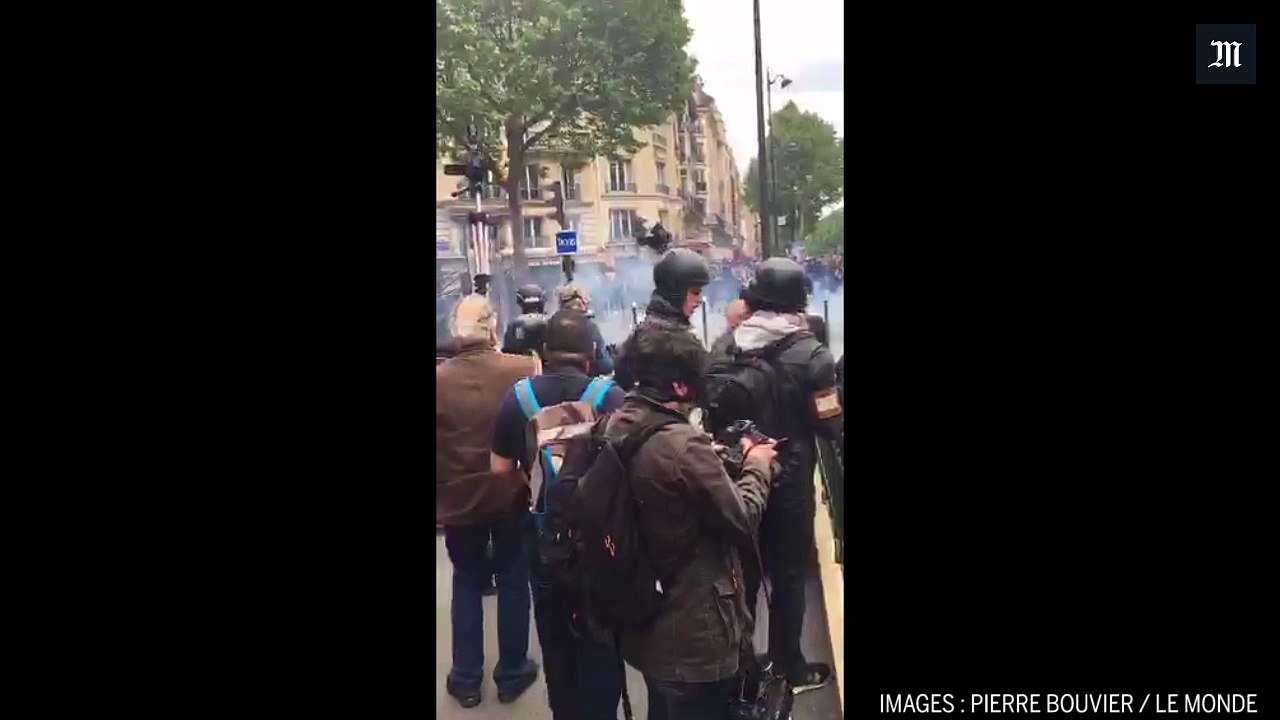 Importants heurts lors de la manifestation contre la loi travail à Paris