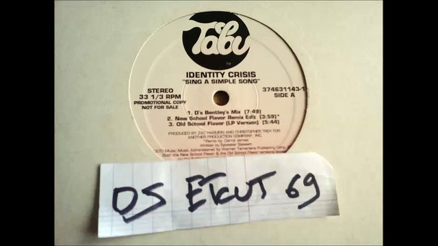 IDENTITY CRISIS -SING A SIMPLE SONG(RIP ETCUT)TABU REC 94