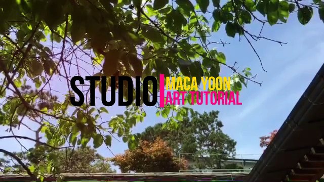 Artist MACAYOON Art tutorial painting drawing canvas.