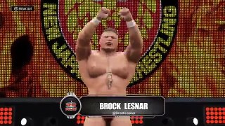 Brock Lesnar vs Kurt Angle - NJPW Tokyo Dome Wrestle Kingdom Arena - WWE 2K16