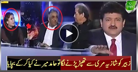 Shazia Marri Was About To Slap Zubair Watch How Hamid Mir Saved Him