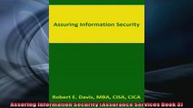 Free book  Assuring Information Security Assurance Services Book 3