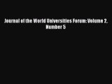 Read Journal of the World Universities Forum: Volume 2 Number 5 Ebook Free