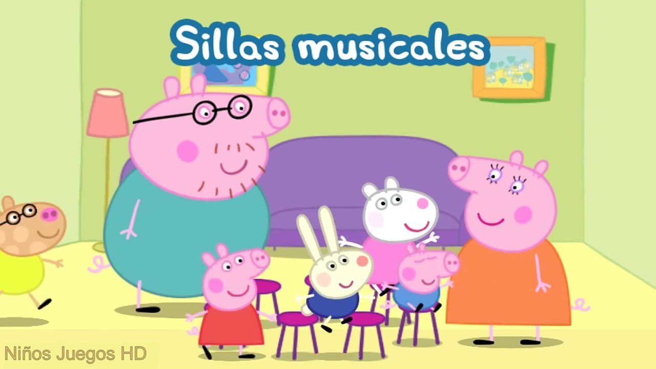 Peppa Pig en Español - La Fiesta de Peppa - Sillas Musicales versión 2