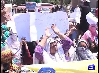 AJK:Woman losses conscious due to intense heat- blames police