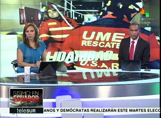 Comitiva especial recorre "Zona Cero" de Ecuador