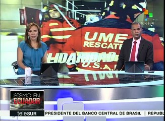 Culmina recorrido de delegación de Unasur en "Zona Cero" de Ecuador