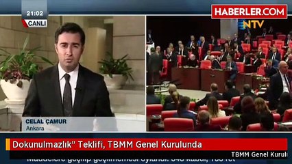 Dokunulmazlık" Teklifi, TBMM Genel Kurulunda