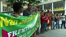 تظاهرة في البرازيل احتجاجا على قرار الحكومة  الغاء وزارة الثقافة