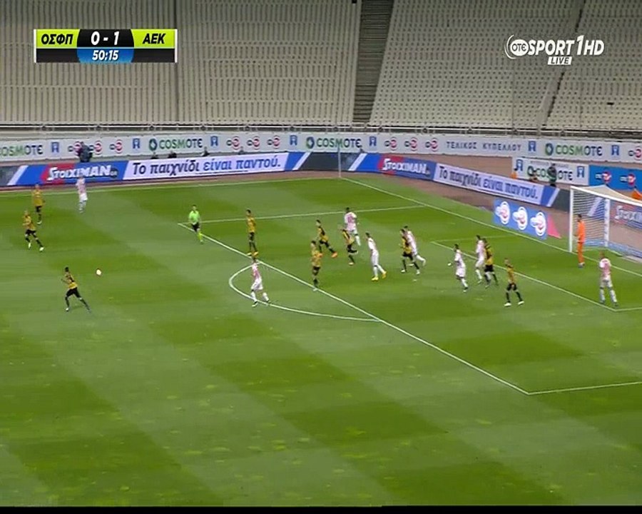 Ολυμπιακός - ΑΕΚ το 0-2 από τον Τζεμπούρ