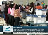 Guatemala: distribuyen paquetes electorales en 19 mil centros