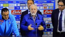 Napoli-Frosinone 4-0 14-05-2016 Conferenza Stampa De Laurentis e Sarri