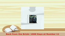 PDF  Back from the Brink 1000 Days at Number 11 Download Full Ebook