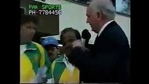 Shahid Afridi Official talks to commentator after receiving man of the match award for his majestic 37 ball century in 1