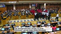 South Africa: Brawl breaks out in parliament