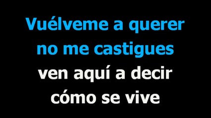 Vuelveme a querer  - Christian Castro - Karaoke - Letra
