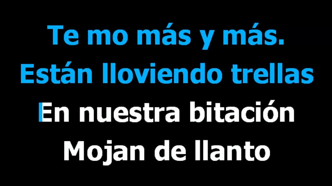 Lloviendo estrellas -  Christian Castro - Karaoke - Letra