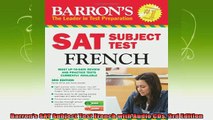 new book  Barrons SAT Subject Test French with Audio CDs 3rd Edition