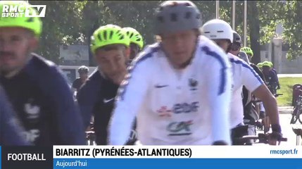 Petite balade à vélo pour les Bleus