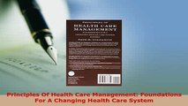 Read  Principles Of Health Care Management Foundations For A Changing Health Care System Ebook Free