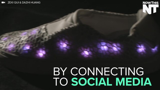 Student Designs Social Media Sneakers