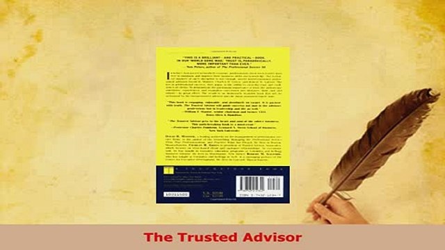 PDF The Trusted Advisor Download Full Ebook