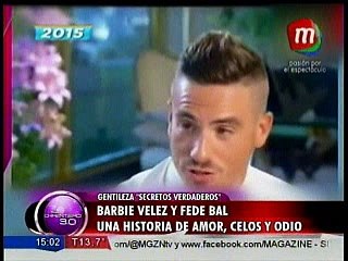 Barbie Vélez y Fede Bal. Una historia de amor, celos y odios