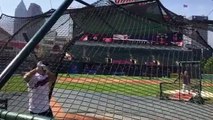 UFC Heavyweight Champ Stipe Miocic Takes BP with the Indians