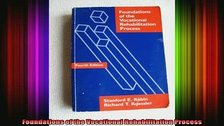 best book  Foundations of the Vocational Rehabilitation Process