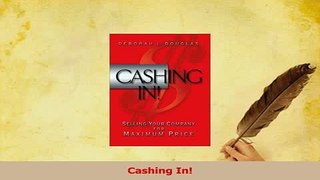 Read  Cashing In Ebook Free