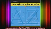 READ book  Alphabetic Indexing Rules Application by Computer Full Free