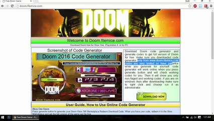 Doom 2016 Free PS4 Voucher Codes