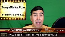 St Louis Cardinals vs. LA Dodgers Pick Prediction MLB Baseball Odds Preview 5-15-2016