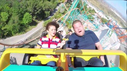 Selena Gomez Sing Karaoke While Riding a Roller Coaster