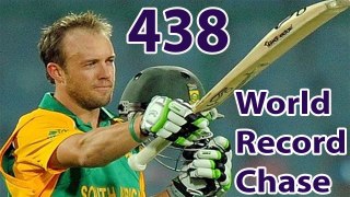 World Record Score Chase 438 in Cricket History Ever - Cricket Highlights