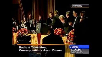 Bush family laughing at Americans