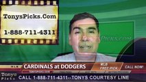 St Louis Cardinals vs. LA Dodgers Pick Prediction MLB Baseball Odds Preview 5-14-2016.