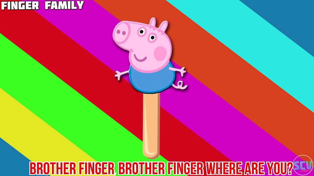 Peppa Pig Ice Cream Lollipop Finger Family Nursery Rhymes Lyrics1 video snippet