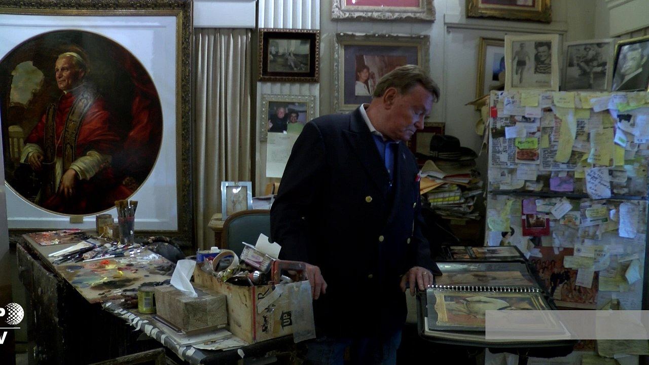 Lässiger trump in Öl