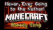 Never Ever Going To The Nether-Minecraft Parody Song-Audio
