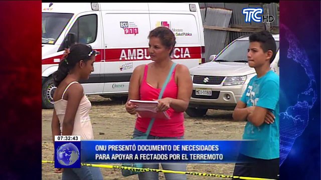 Entidades internacionales presentan informes tras terremoto