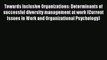 Download Towards Inclusive Organizations: Determinants of successful diversity management at