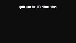 [PDF] Quicken 2011 For Dummies [Download] Full Ebook