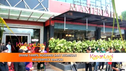 Ahmad Dhani Ikut Ngeband Saat Resmikan Masterpiece Bangka