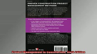 READ book  Project Management in Construction Sixth Edition Free Online