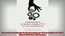 READ book  Corporate Concinnity in the Boardroom 10 Imperatives to Drive High Performing Companies Free Online