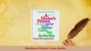 Download  Doctors Provn Cure Arthr PDF Online