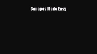 [Read PDF] Canapes Made Easy Free Books
